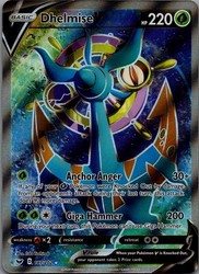 Dhelmise V 187/202 Sword & Shield Base Set Full Art Ultra Rare