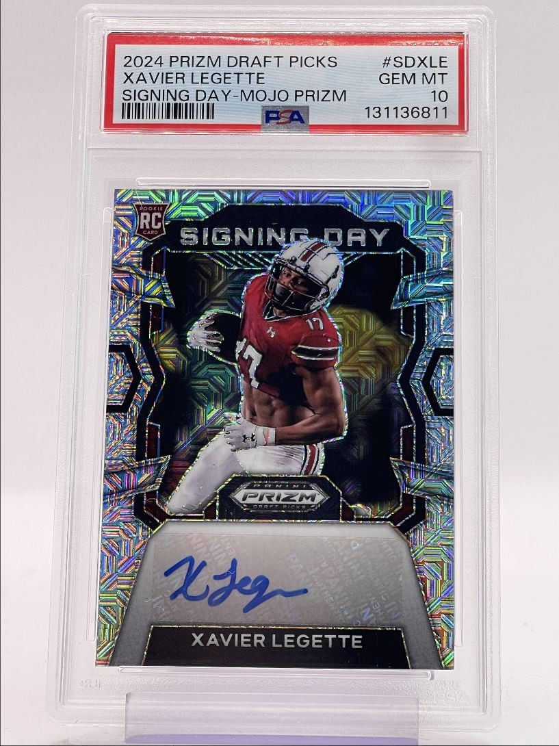 Xavier Legette Panini Prizm Draft Picks Signing Day #SDXLE Mojo Prizm