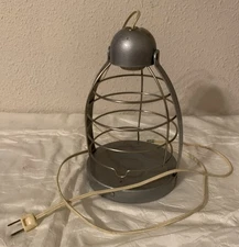 Vintage Bretford Industrial Steampunk Cage Lamp Wall Ceiling Tabletop Mountable