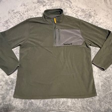 Timberland Mens Fleece Pullover Shirt Green X...