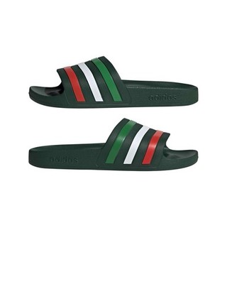  Adidas ADILETTE AQUA Herren Pool Hausschuhe Grün Tricolor 