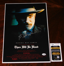DIRECTOR PAUL THOMAS ANDERSON SIGNED THERE WILL BE BLOOD 12X18 POSTER JSA COA!!!