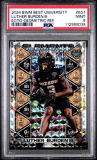 Luther Burden III 2024 Bowman Best University Elements Of The Game Geo PSA 9