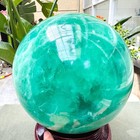 23.02LB Natural Green Fluorite Crystal Ball Sphere Polished Healing Decor Gift — photo 6
