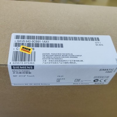 Siemens 6AV6643-0CB01-1AX1 SIMATIC HMI Operator Panel Mp277 FedEx DHL