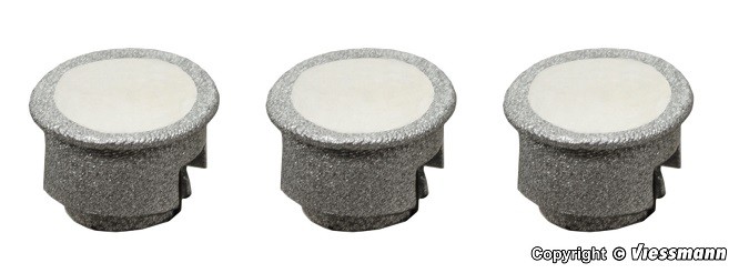 Viessmann 6340 - H0 Recessed Spotlight Modern, LED Warm White, 3 Pieces - New