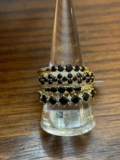 Bomb Party Delicates Ring Size 10 RG83361 Wings Spread Across Endless Dawn Onyx