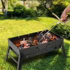 Portable BBQ Grill Foldable Charcoal Barbecue Outdoor Camping Garden Picnic Tool