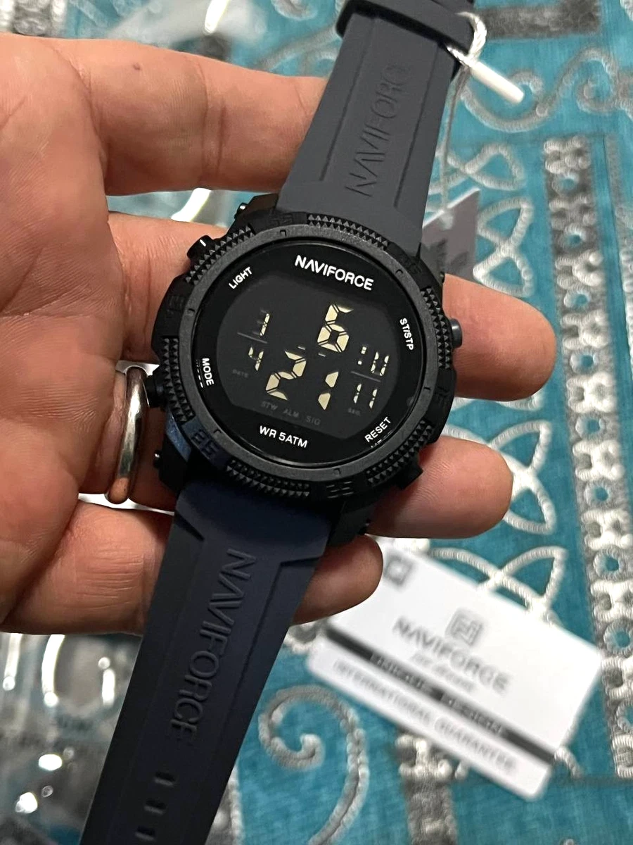 I-Polw 125812 Orologio sportivo analogico e digitale - impermeabile fino a 30m (nero