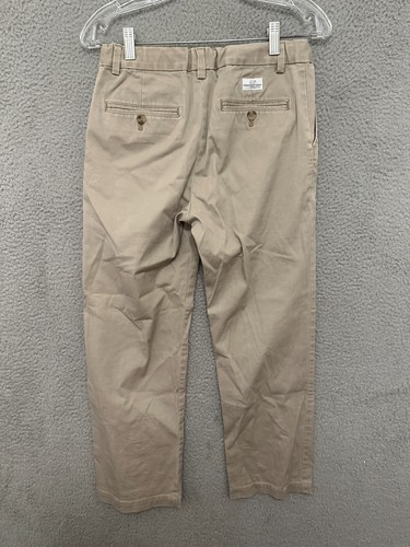 Vineyard Vines Boys Pants Size 18 Youth Beige Khaki Flat Front Chino Dress P - Picture 5 of 5