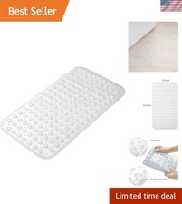 Bath Tub Mat, Medium Size 27.6 x 15 Inches Non-Slip Shower Mats with Suction ...