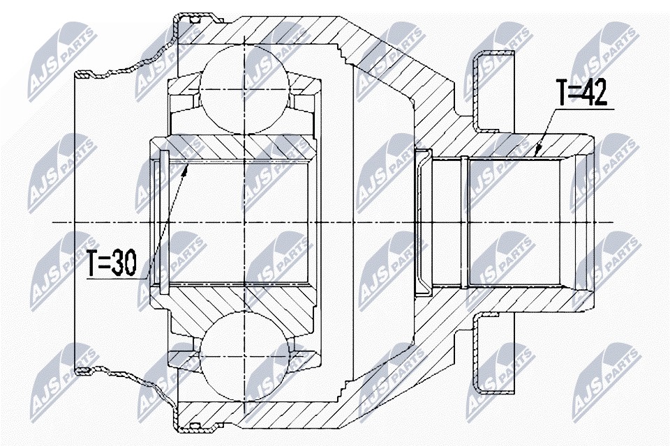 ✅Fits NTY NPW-WW-138 INNER CV JOINT ⭐UK Seller⭐ - Image 3