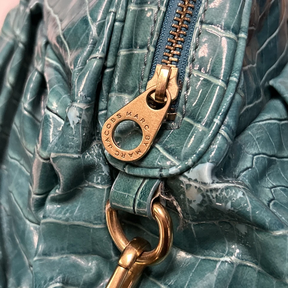 Bolso de Mano Marc by Marc Jacobs Mujer Bolso Bandolera de Hombro Cuero Croc of Q Foto 3 de 4