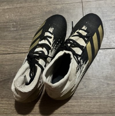 adidas Men's Black soccer  Cleats Athletic Footwear Sports Shoes worn 2 in mud  