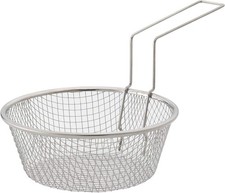 18/8 Stainless Steel Fry Basket 3 Quarts Draining Basket for Deep Frying
