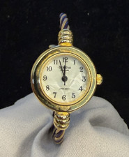 Geneva Classic Women’s Quartz Analog Gold Tone Bangle Purple/Gold Band