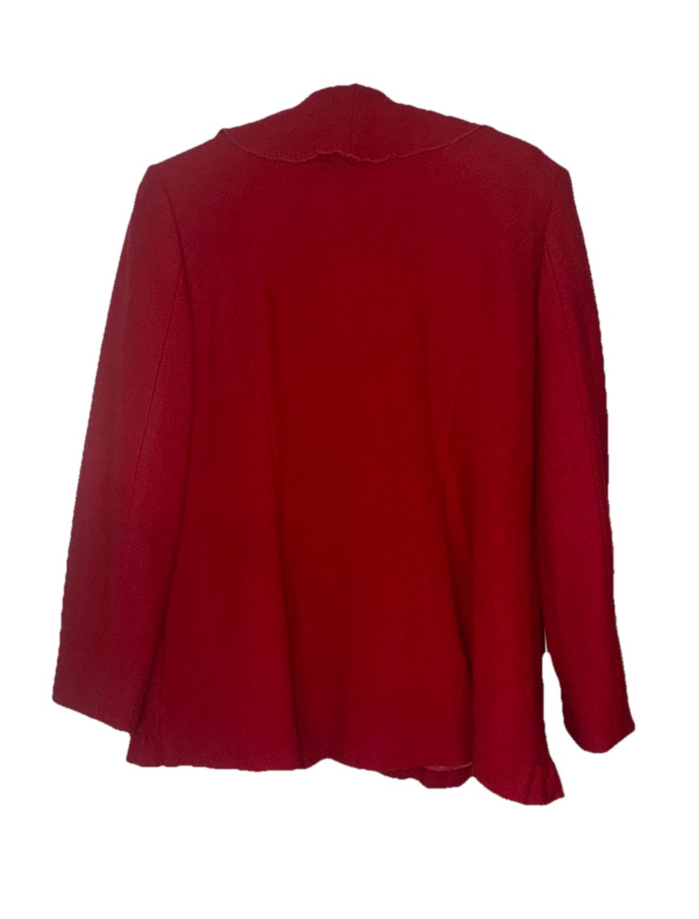 Pendleton Women's Medium Red Ruffle Wool Blazer J… - image 11