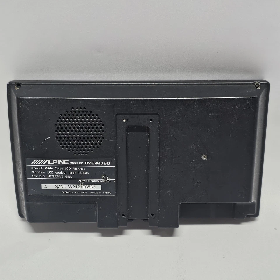Alpine 5.8in Car Monitor TME-M760 Wide Screen Video Mobile Color Screen UNTESTED - Image 4 of 4