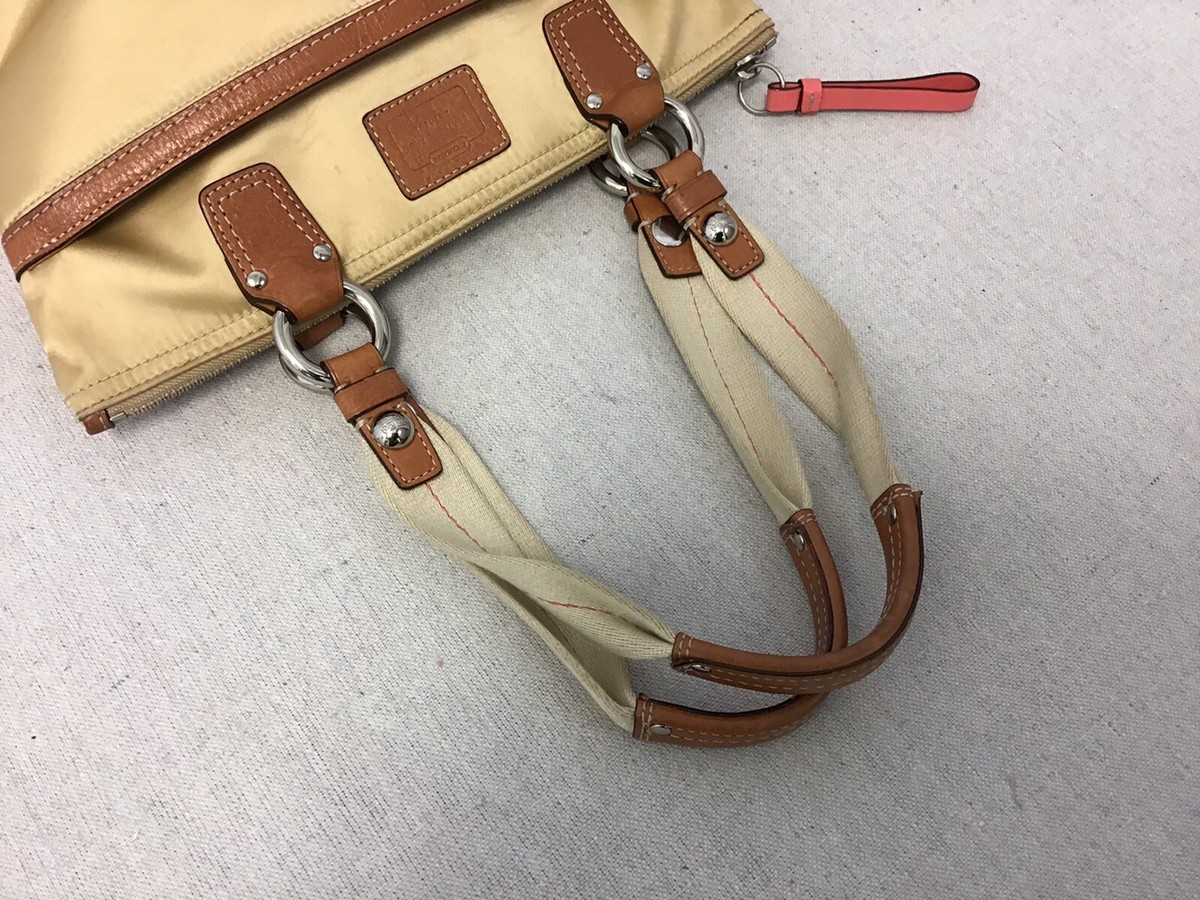 Coach Champagne Hamptons Mini Satin Tote Bag 11744 | eBay