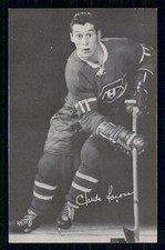 1960'S  MONTREAL CANADIENS POSTCARDS WHITE AUTOGRAPHS CLAUDE LAROSE  INV J8993