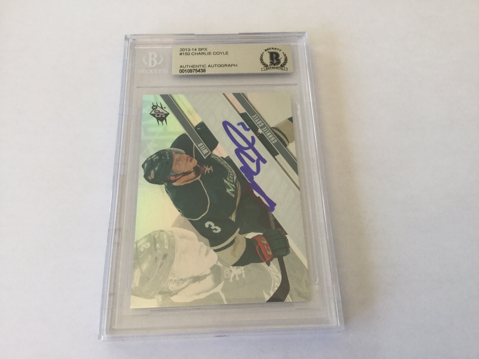 Charlie Coyle Signed Autographed Card Slabbed Encapsulated Beckett BAS COA d 