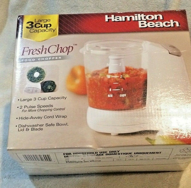 Food Chopper Hamilton Beach Proctor Silex 3 Cup FreshChop Processor