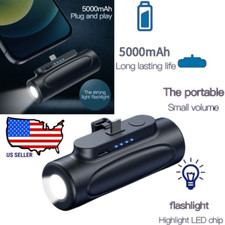 5000mAh Mini Portable External USB Power Bank Battery For iPhone 14 13 12 11 XR