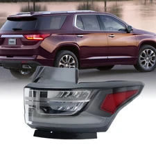 Right For 2018-2020 Chevrolet Traverse Passenger Side Outer Tail Light W/Redline