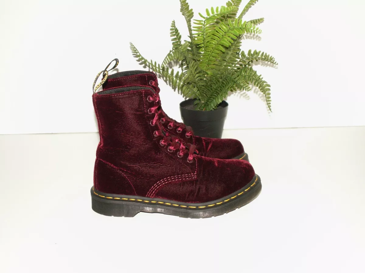 1460 pascal velvet cherry red hotsell