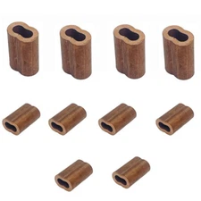 5/16" Wire Rope Sleeve,Cable Crimp Ferrule, Copper Gritted Crimping Sleeve 10 PC