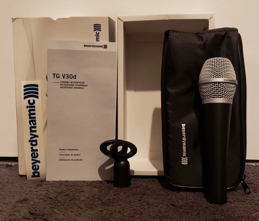 BeyerDynamic TG V30d Dynamic Vocal Microphone with 5-Ft Cable & ProLine Stand - Image 2 of 4