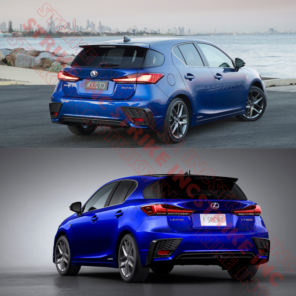 2011-2018 Lexus CT200H TRD Style Conversion Rear Bumper Cover