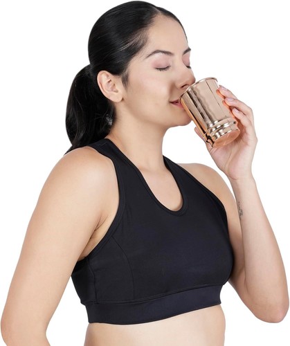 Pure Copper Drinking Cups - Ayurvedic Health Tumblers – 2 pcs. set -LACQUER Free - Picture 4 of 8