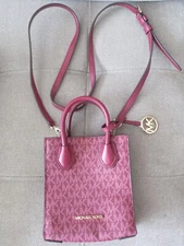 Michael Kors Mercer XS Mini Shopper Leather Crossbody Bag Purse