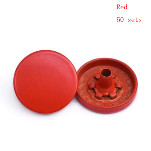 50X Colorful Snap Fasteners Heavy Duty Buttons 12/15mm Metal Press Studs Poppers - Picture 12 of 26