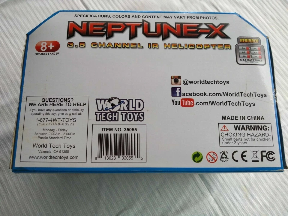 Neptune-X 3.5 Channel IR Helicopter 35055 - Image 2 of 4