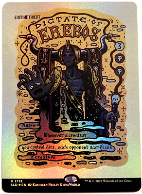 MTG Erebos, Secret Lair Foil 英語版 PSA MTG Dictate of Erebos RAINBOW FOIL Secret Lair Drop 1713 NM | eBay