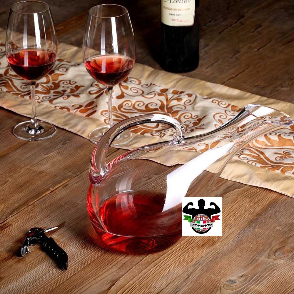 Decanter Per Vino Winter Shore 1.8L - In Vetro Con Beccuccio Per Aerazione - Foto 6
