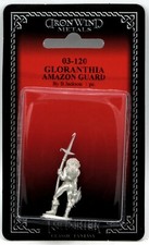 Ral Partha 03-120 Gloranthia Amazon Guard Player Character Female Warrior Hero