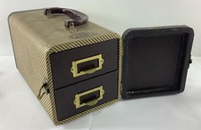 Vintage Barnett  Jaffe Baja 2-Drawer Slide Portable Travel Hard Case