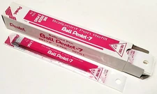 NEW Pentel 24-Pcs RSVP Ballpoint Pen .7mm PINK Ink Refill BKL7-P for BK70/BK90
