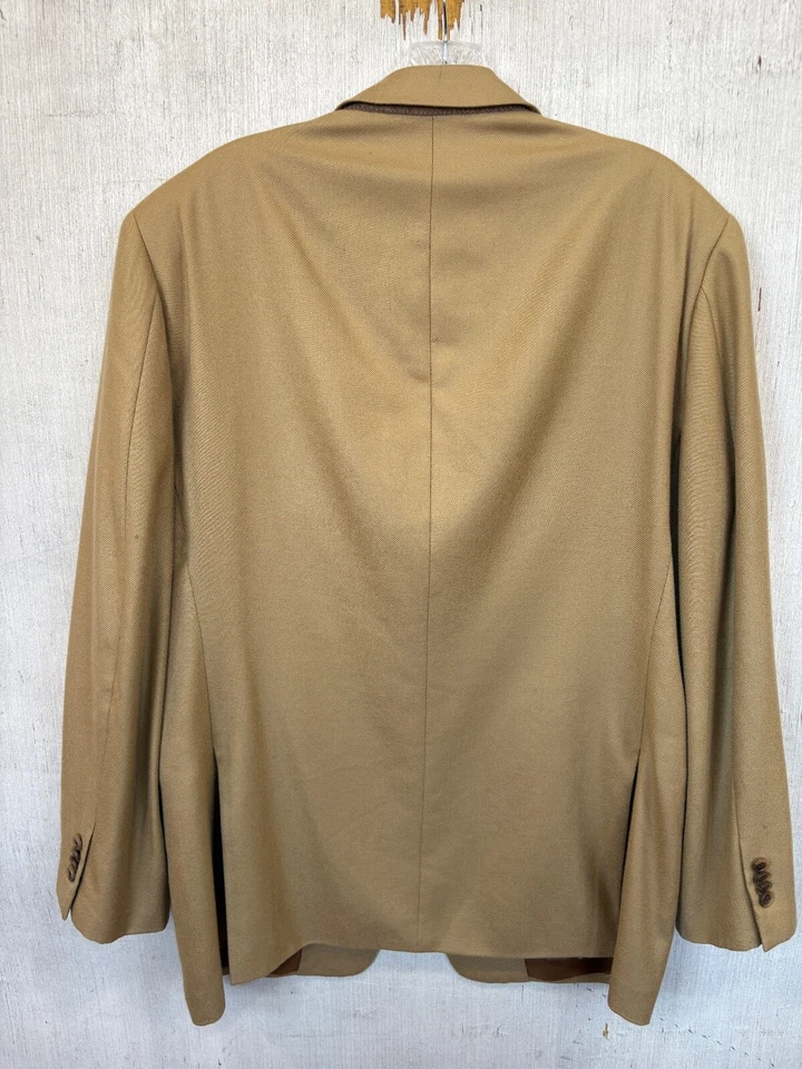 Кашемировое спортивное пальто блейзер Nordstrom Loro Piana мужская 40 R золотистое - Изображение 4 из 4