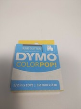 Colorpop Label Maker Tape, 0.5" X 10 Ft, Blue Glitter