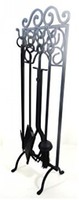 Fireplace Scroll 4 Piece Companion Fireside Fire Tool Set Fireplace Scroll 4 Piece Companion Fireside Fire Tool Set