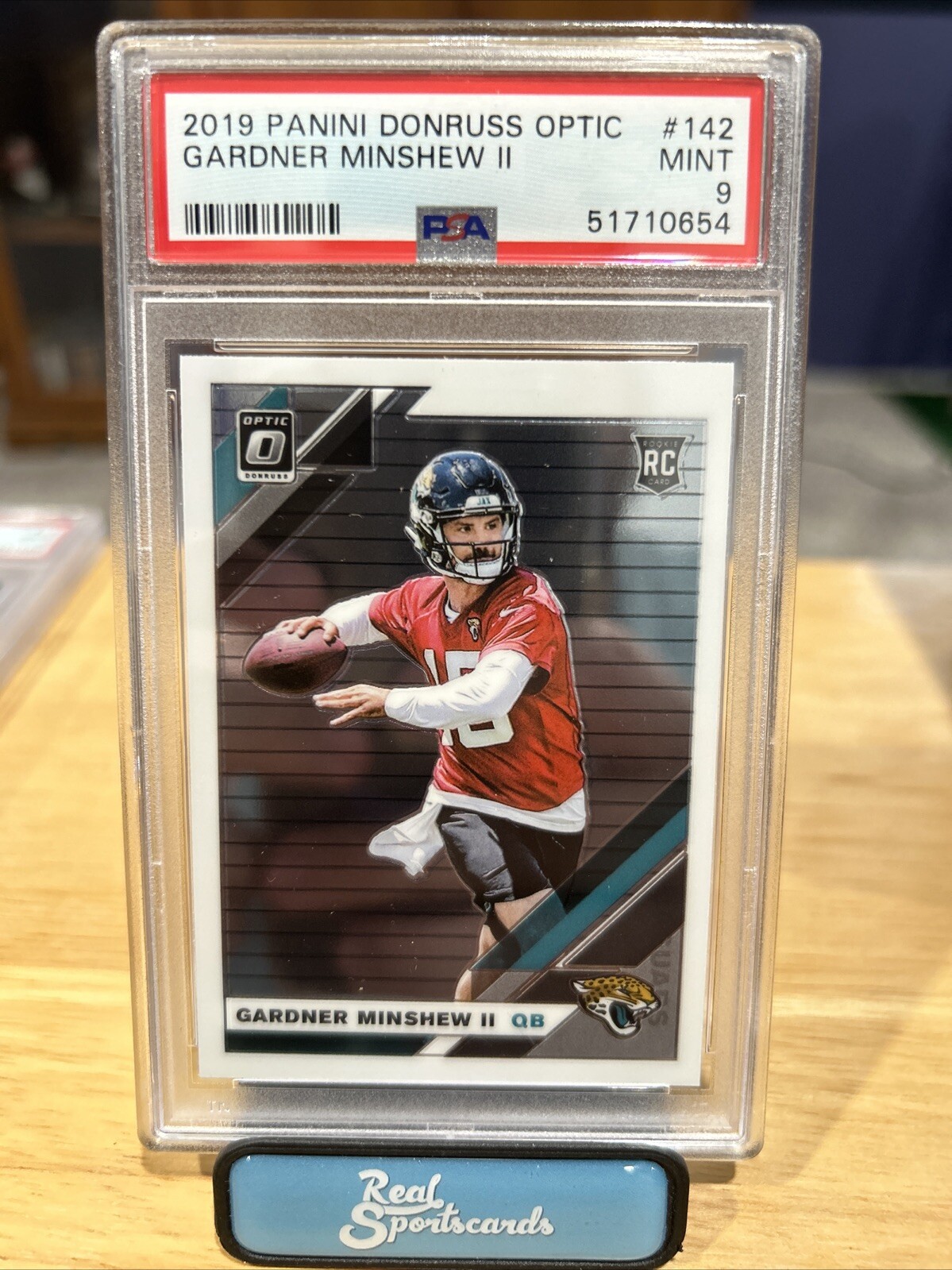 2019 Donruss Optic Gardner Minshew II PSA 9 Mint Rookie Card RC #142