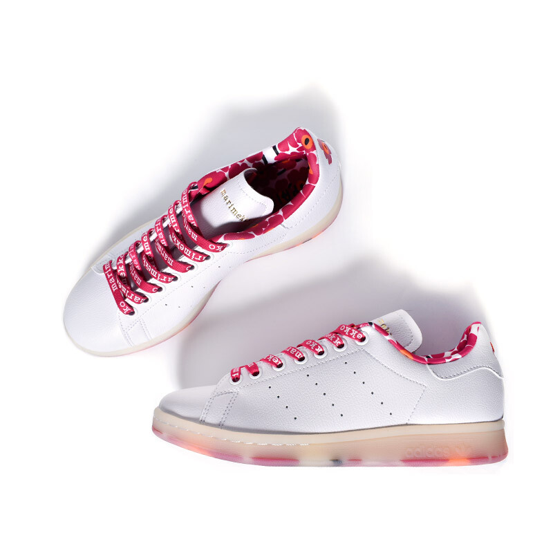 Adidas Mens Stan Smith MARIMEKKO White Pink GX8841 Men's Size | eBay