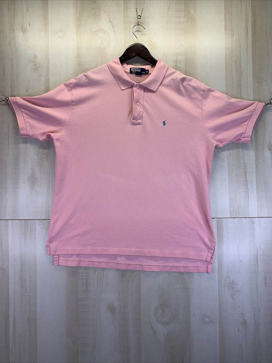 トップス 90s Polo by Ralph Lauren Caldwell pink 未使用】90s Ralph Lauren special silk linen open collar