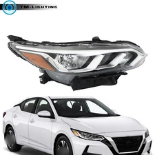 Headlamp For 2020 2021-23 Nissan Sentra S/SV Halogen Right Side Headlight Black
