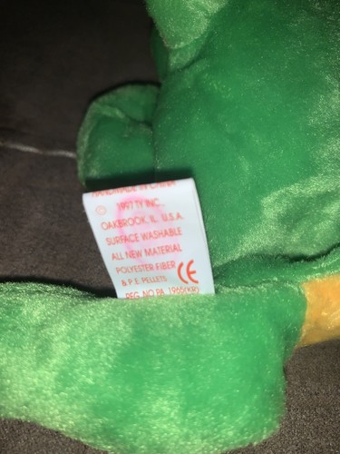 TY smooch The Frog Beanie Baby Plush 1997 w/Tag Collectible - Picture 5 of 5