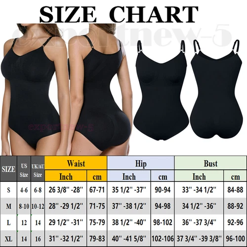 Women's Seamless Full Body Shapewear Bodysuit Tummy Control Slimming Body Shaper - Picture 21 of 50